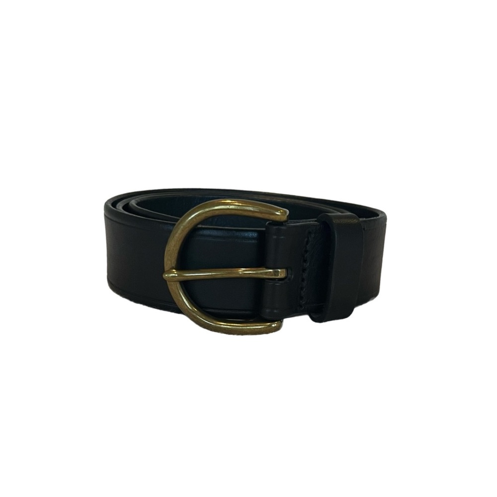 ✨J.Crew Women’s Classic Black Belt in Italian Leather with Gold Buckle✨